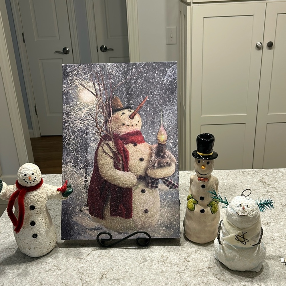 Snowmen Collection , set of 4 pieces